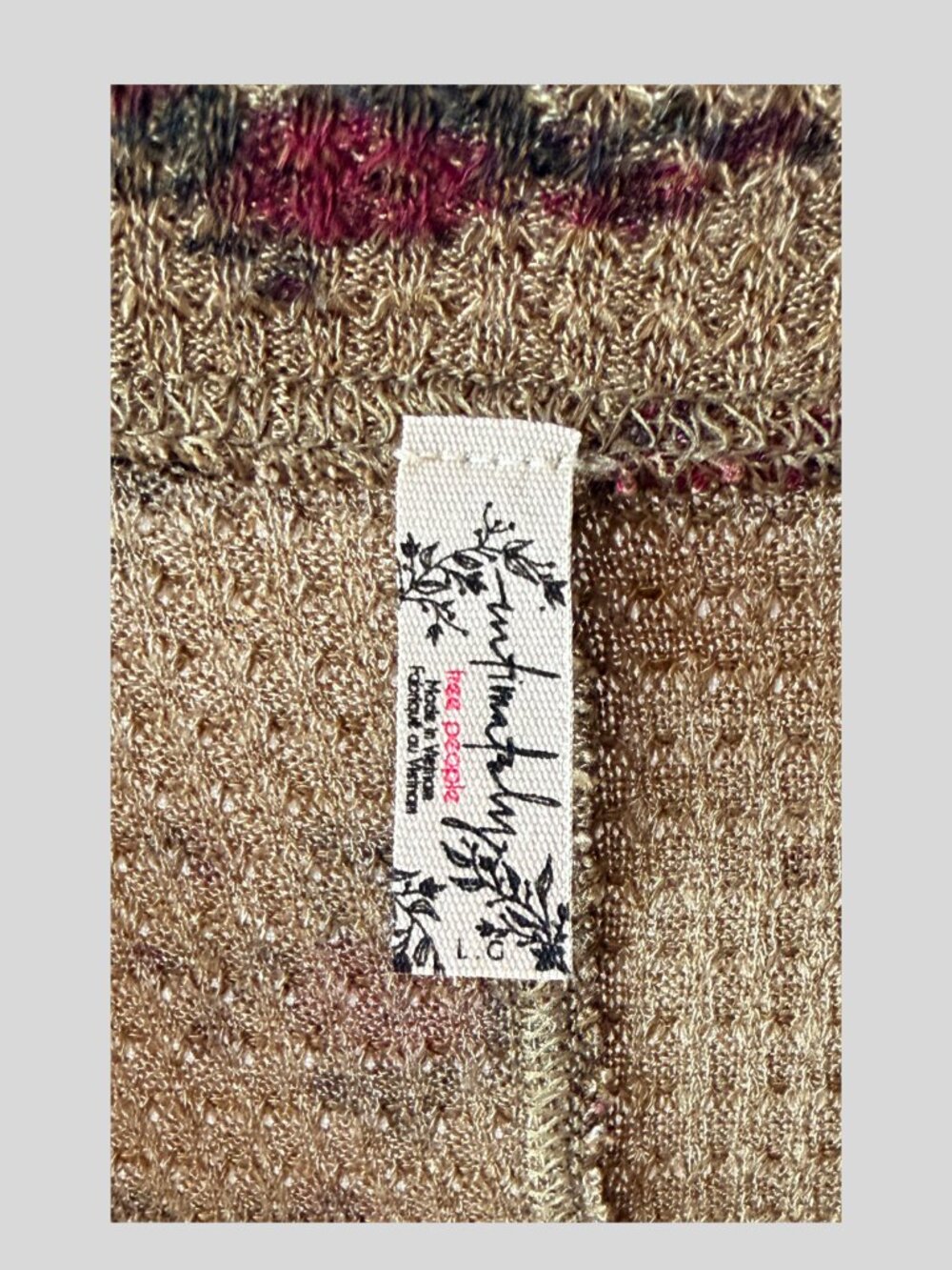 Free People “One of the Girls” Floral Henley – NWT - Picture 8 of 10